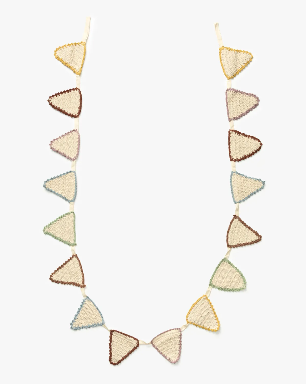 6' Cotton Crocheted Pennant Garland|Creative Co-op Online