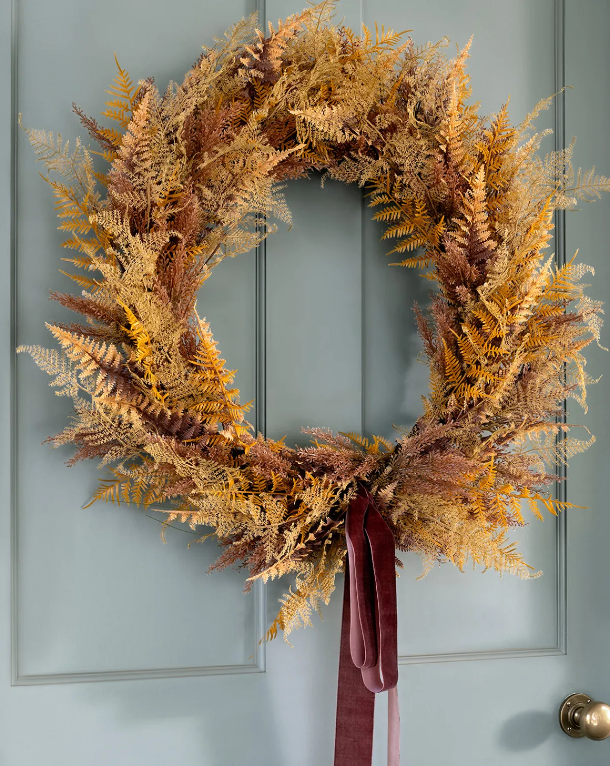 30" Faux Golden Fern Wreath|UCP INTERNATIONAL COMPANY LIMITED