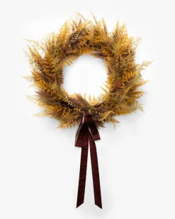 30" Faux Golden Fern Wreath|UCP INTERNATIONAL COMPANY LIMITED