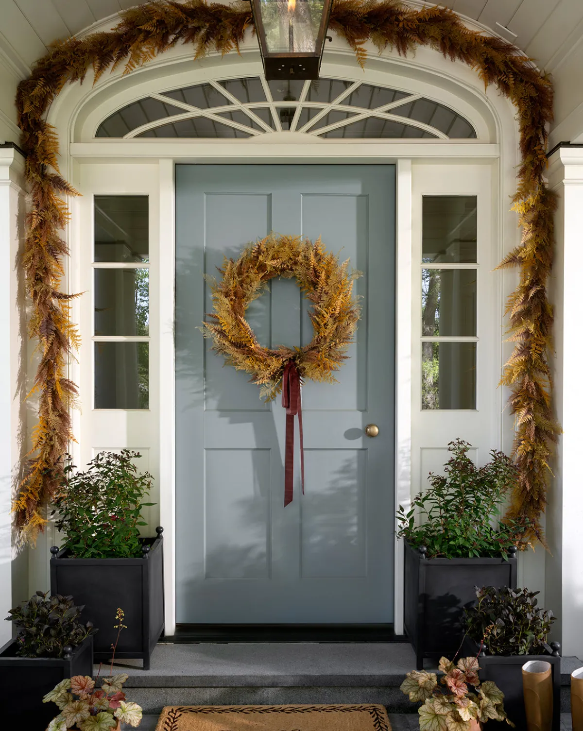 30" Faux Golden Fern Wreath|UCP INTERNATIONAL COMPANY LIMITED