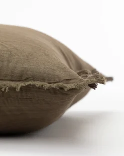 Abbey Silk Fringe Pillow Cover|Eco-Tasar