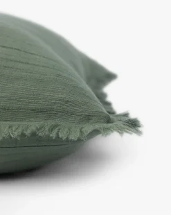 Abbey Silk Fringe Pillow Cover|Eco-Tasar