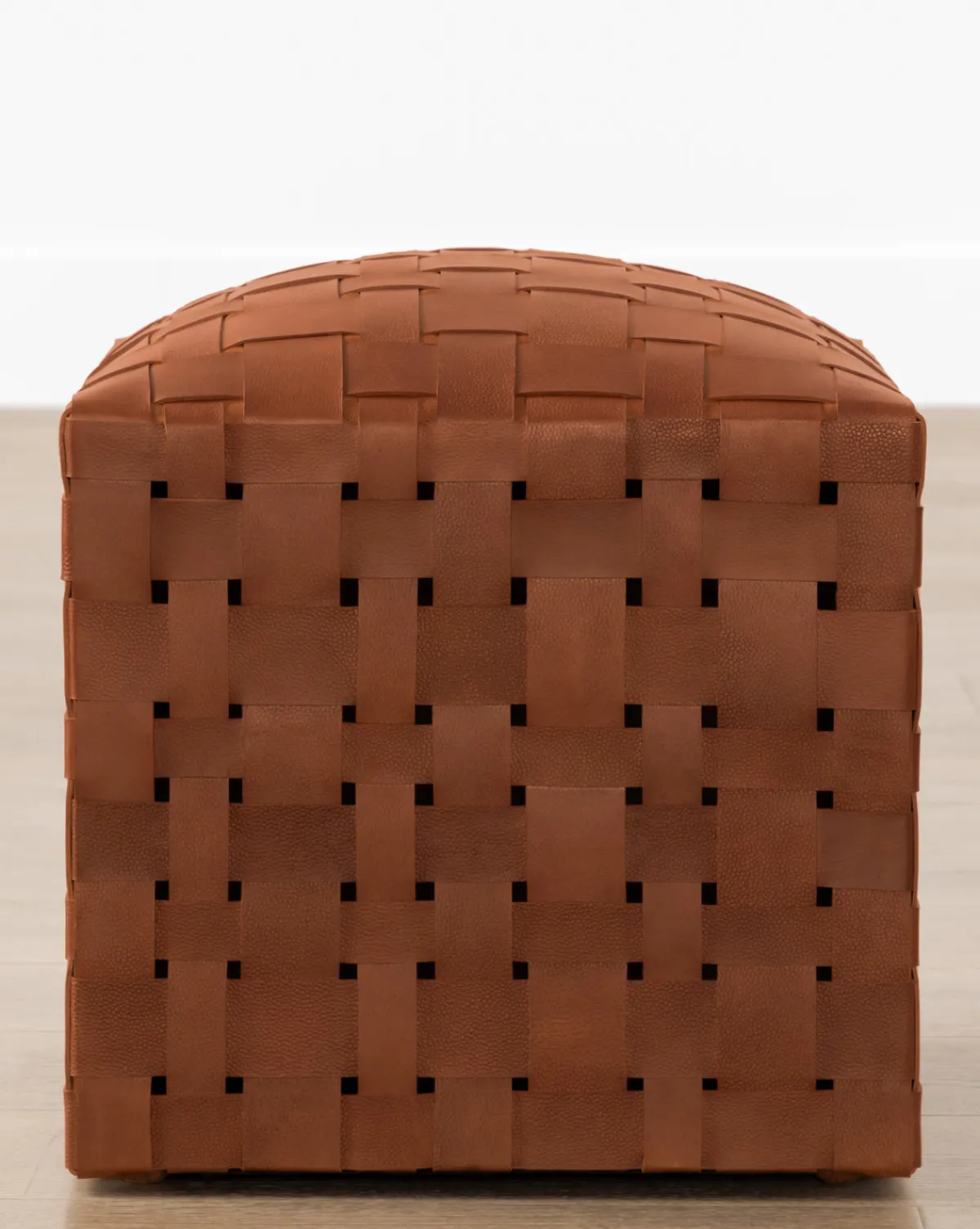 Ackley Leather Ottoman|Peninsula Home Collection Best