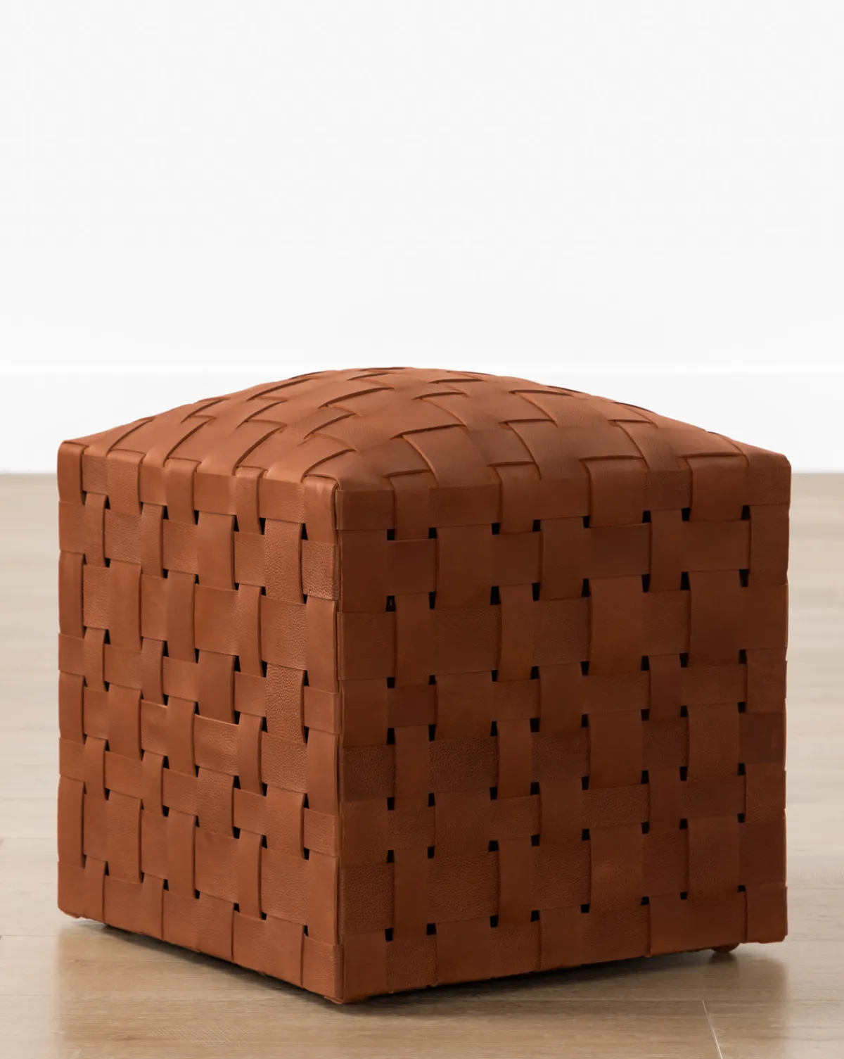 Ackley Leather Ottoman|Peninsula Home Collection Best