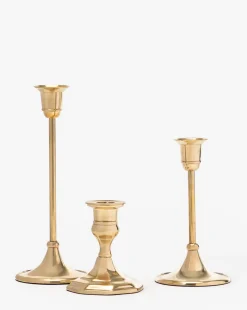 Adeline Brass Taper Holder|Accent Decor Sale