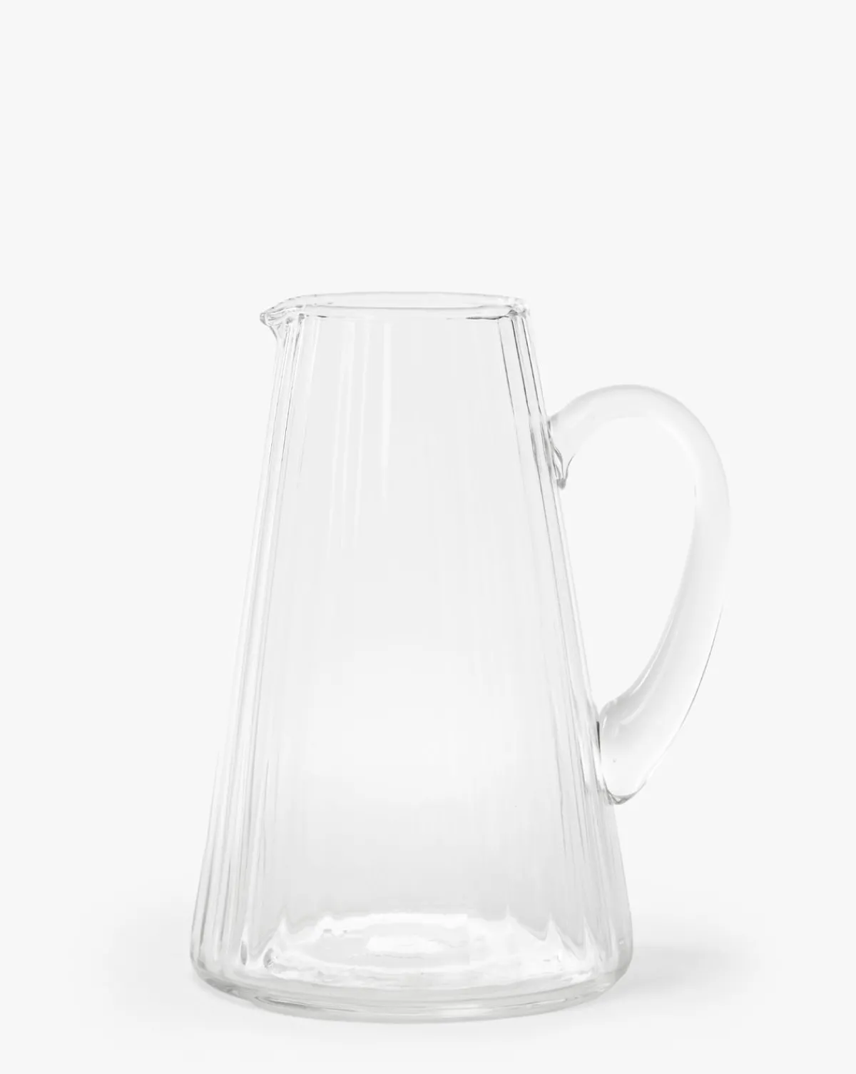 Adonis Ribbed Glass Pitcher|Creative Co-op New