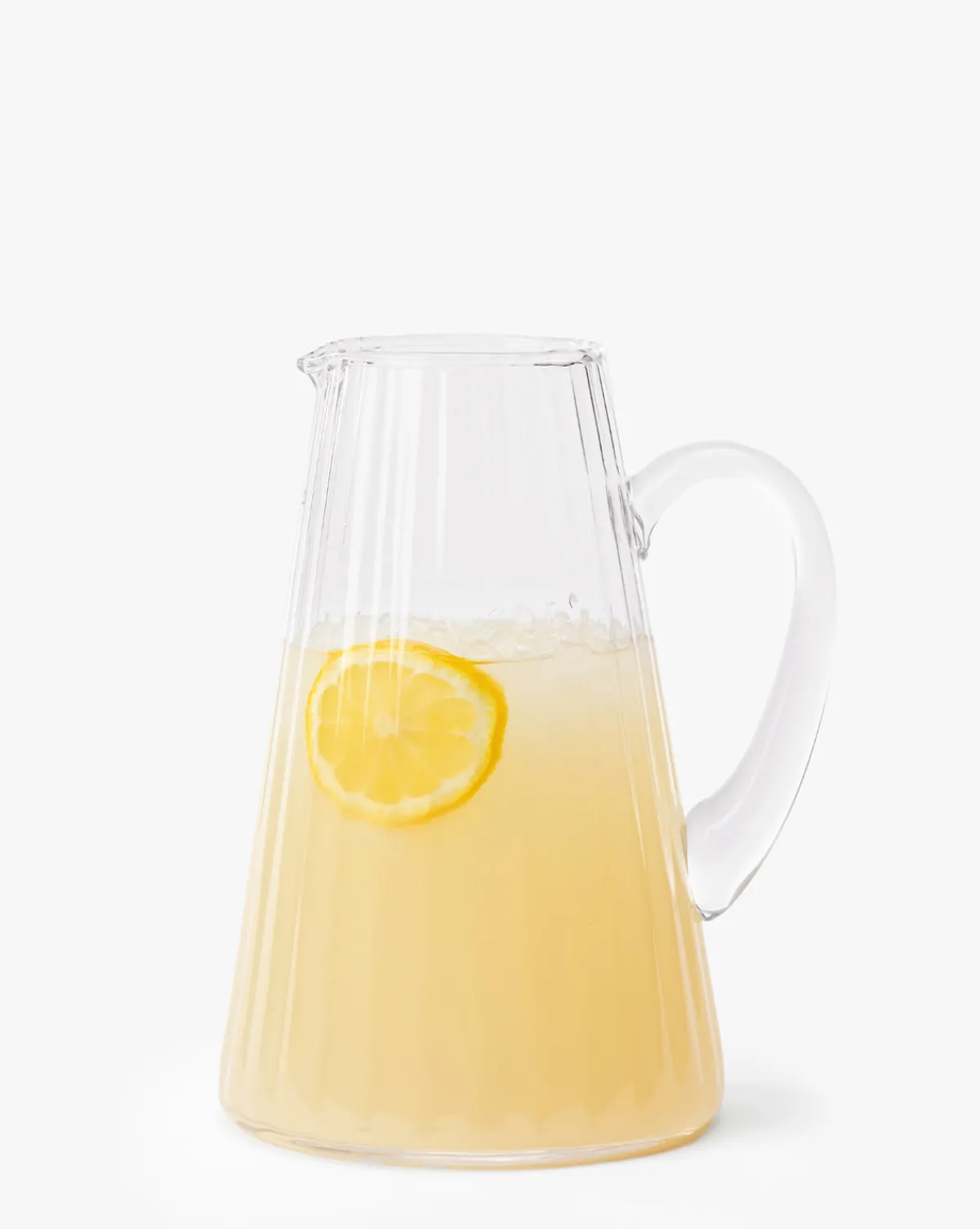 Adonis Ribbed Glass Pitcher|Creative Co-op New