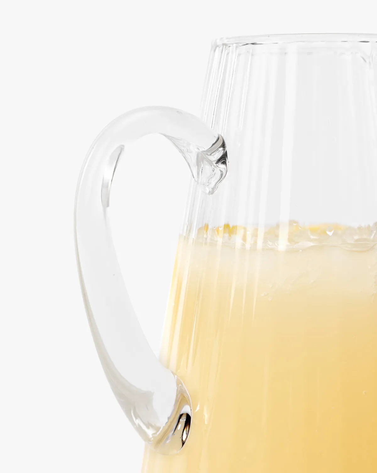 Adonis Ribbed Glass Pitcher|Creative Co-op New