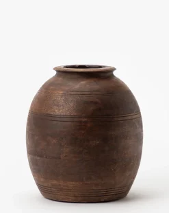 Aged Wood Vase|GOEL EXPORTS Sale