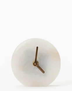 Alabaster Table Clock|Stonemen Online