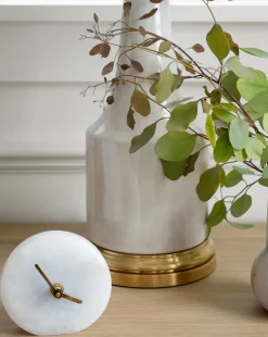 Alabaster Table Clock|Stonemen Online