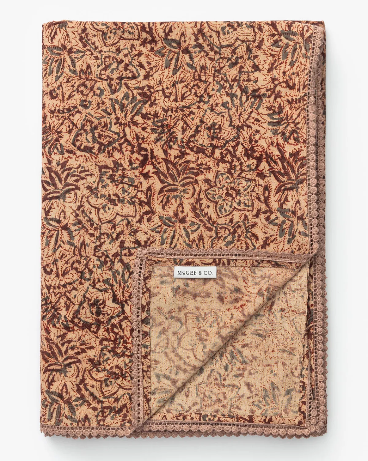 Anarkali Block Print Floral Tablecloth|Filling Spaces Outlet