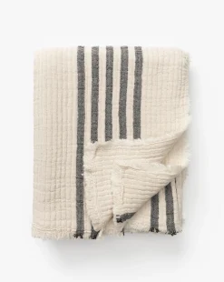 Anneliese Striped Throw|Creative Co-op Clearance
