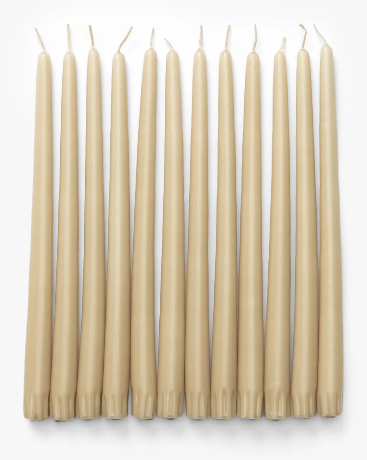 Antique Beige Taper Candles (Set of 12)|Yummi Candles Hot