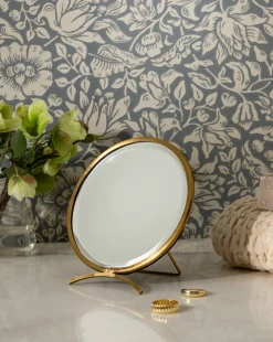 Antique Brass Folding Mirror|Creative Co-op