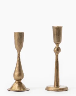Antique Brass Taper Candle Holder|Creative Co-op