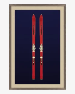 Antique Navy Skis II|Art Headquarters, LLC DBA Wendover Art Group DBA Kevin O'Brien Studio