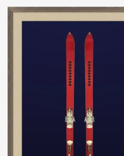 Antique Navy Skis II|Art Headquarters, LLC DBA Wendover Art Group DBA Kevin O'Brien Studio