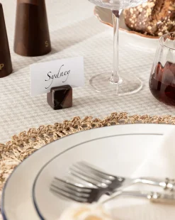 Auburn Marble Place Card Holders (Set of 4)|Design up Living LLP Online