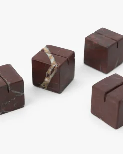 Auburn Marble Place Card Holders (Set of 4)|Design up Living LLP Online