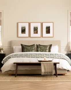 Audrey Sage Block Print Quilt|Renuka Inc. New