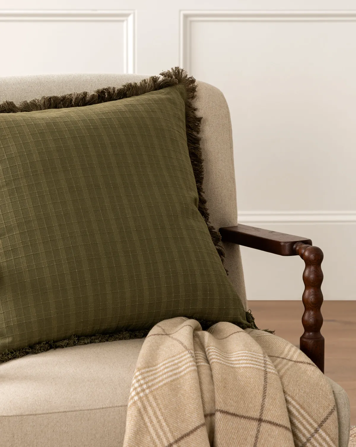 Barnes Pillow Cover|Monsoon Impex