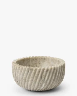 Beige Spiral Marble Bowl|Zodax Online