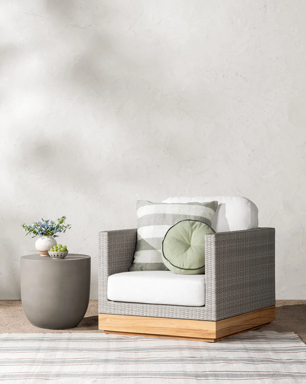 Berdine Wicker Outdoor Chair|Makerspalm