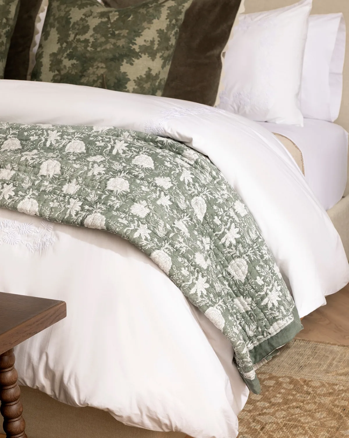 Bianca Percale Embroidered Duvet Cover|Lameirinho Industria Textil, S.A. Online