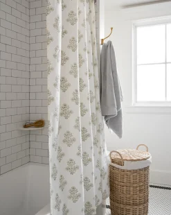 Block Print Shower Curtain|Renuka Inc. Online