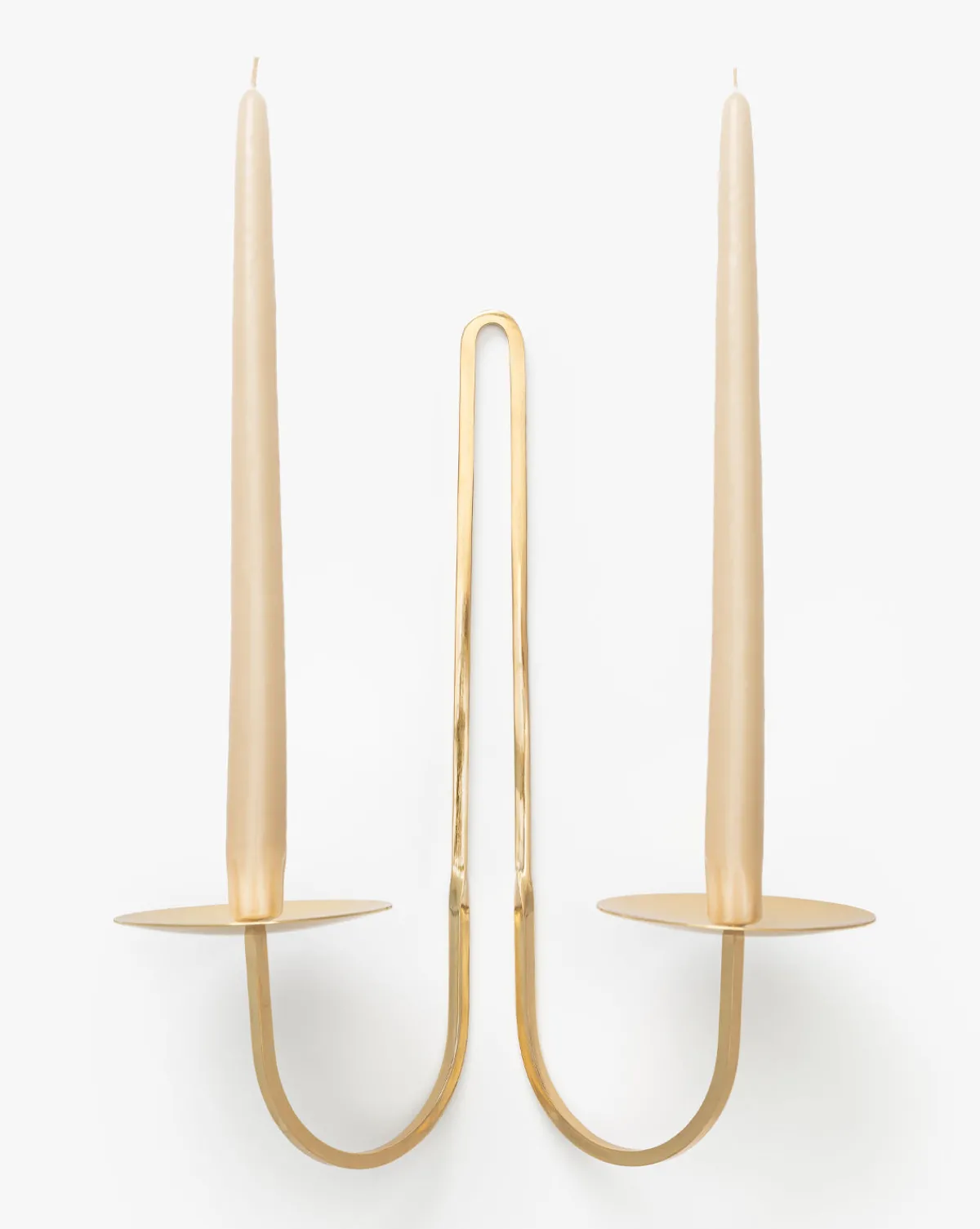 Brass Two Arm Candle Holder|Fredericks & Mae Clearance