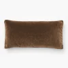 Brown Mohair Pillow with Velvet Stripe|Art Headquarters, LLC DBA Wendover Art Group DBA Kevin O'Brien Studio Best