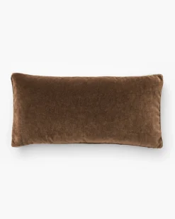 Brown Mohair Pillow with Velvet Stripe|Art Headquarters, LLC DBA Wendover Art Group DBA Kevin O'Brien Studio Best