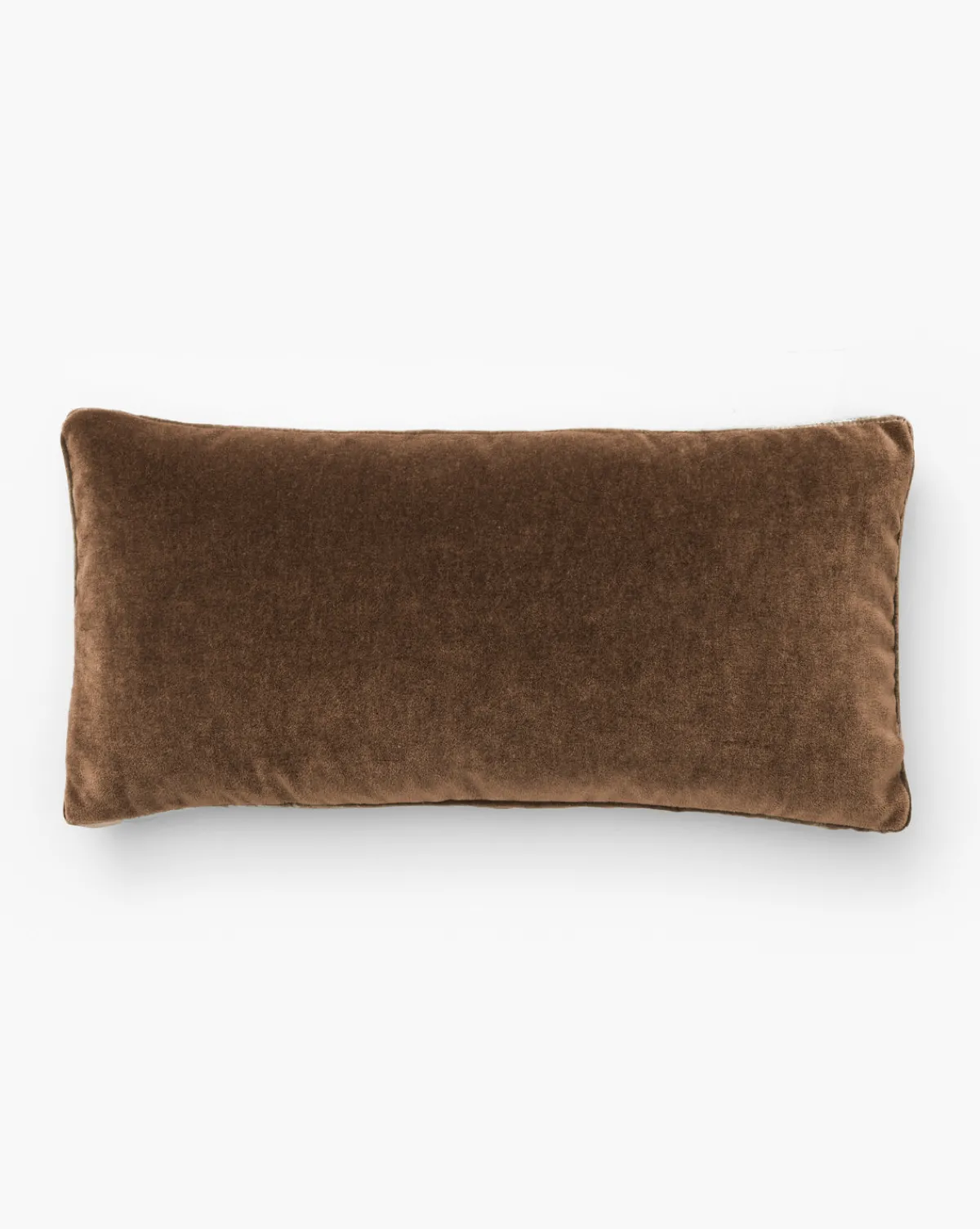 Brown Mohair Pillow with Velvet Stripe|Art Headquarters, LLC DBA Wendover Art Group DBA Kevin O'Brien Studio Best