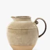Brown Stoneware Pitcher|Creative Co-op New