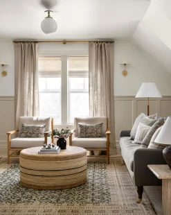 Brynlee Woven Ottoman|Credence Hot