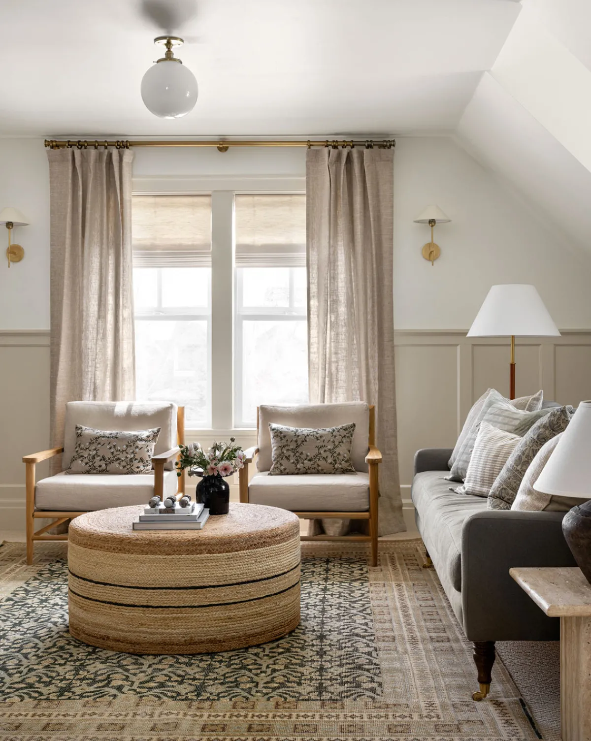 Brynlee Woven Ottoman|Credence Hot