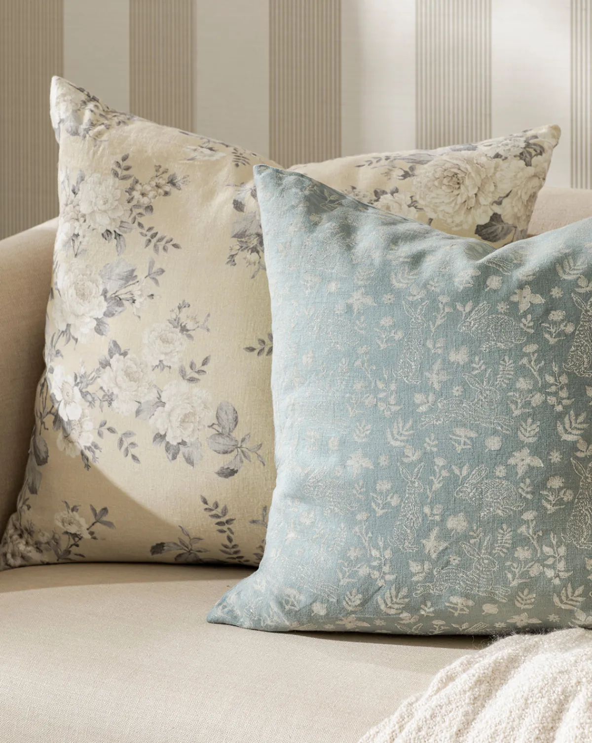 Bunny Blockprint Pillow Cover|Renuka Inc. Sale