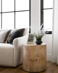 Burl Wood Side Table|Makerspalm Hot