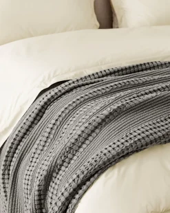 Carnel Gray Waffle Blanket|Penedo Hot