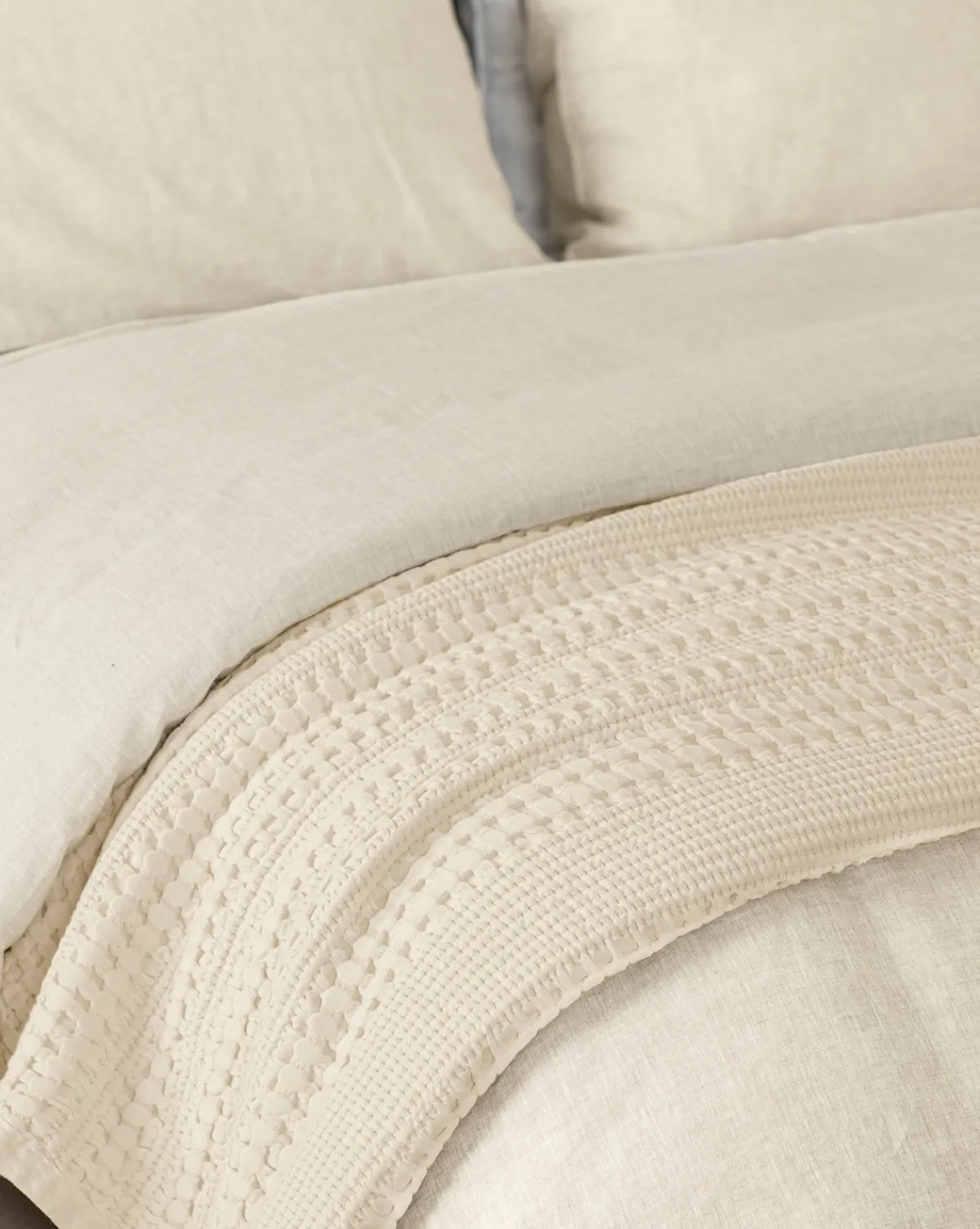 Carnel Waffle Blanket|Penedo Online