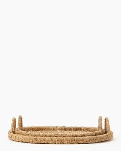 Celia Woven Tray (Set of 2)|Creative Co-op Discount