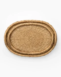 Celia Woven Tray (Set of 2)|Creative Co-op Discount