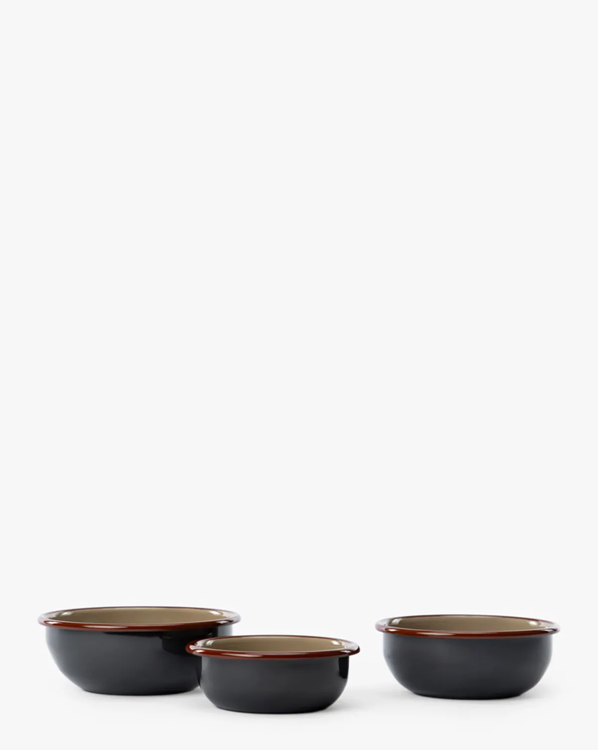 Charles Enamel Bowls (Set of 3)|Aesthetic Movement Outlet