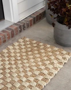 Checker Jute Doormat|Palm Fiber Discount