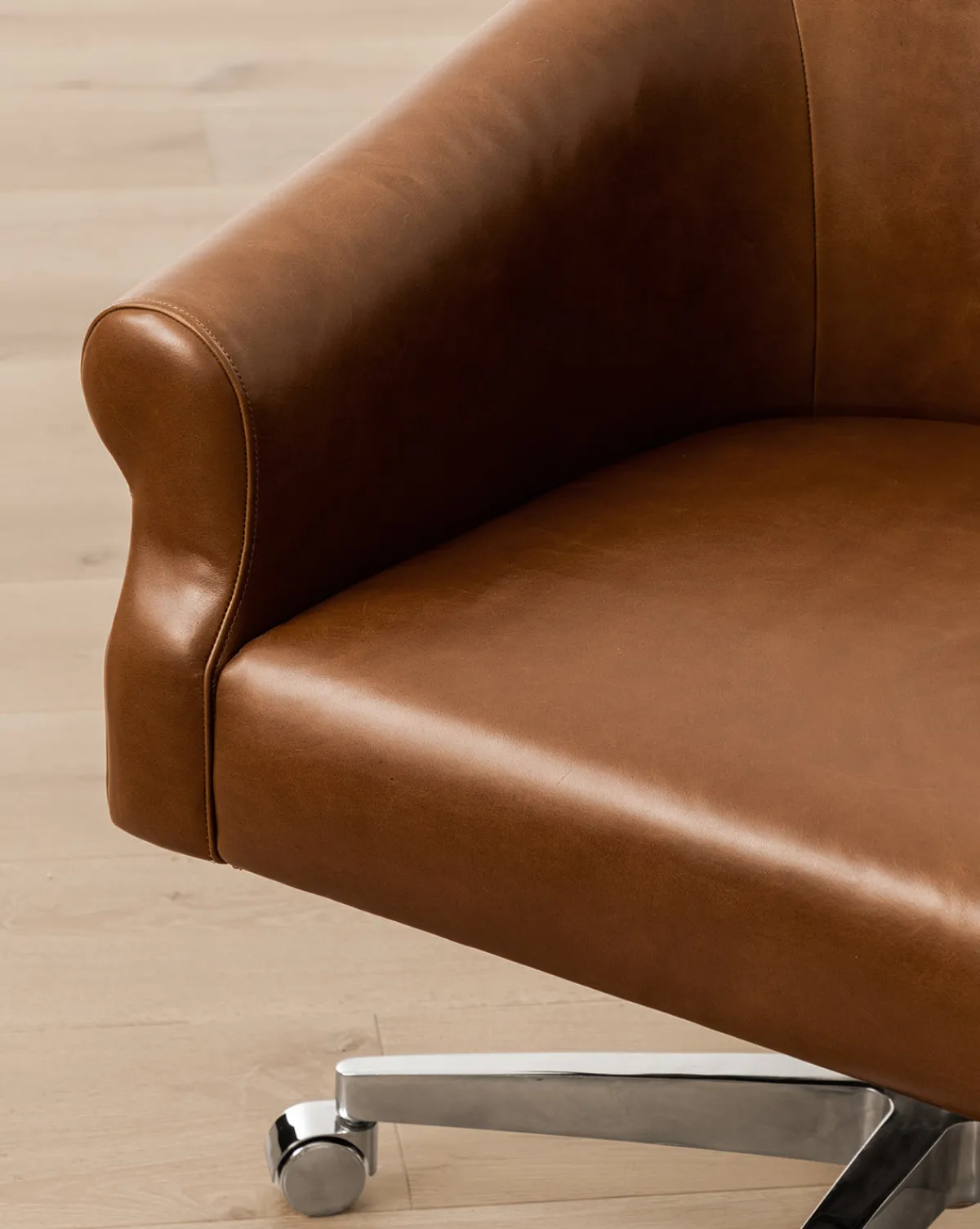 Clemence Leather Desk Chair|Makerspalm Best