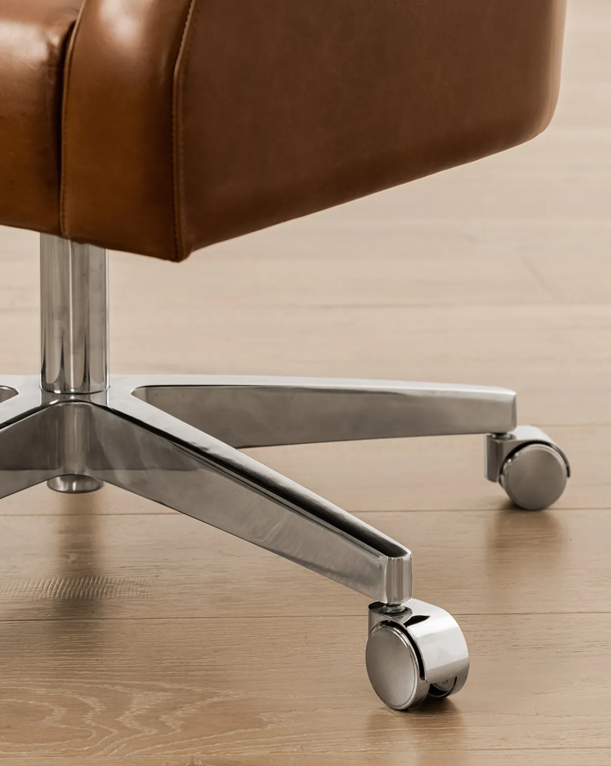 Clemence Leather Desk Chair|Makerspalm Best