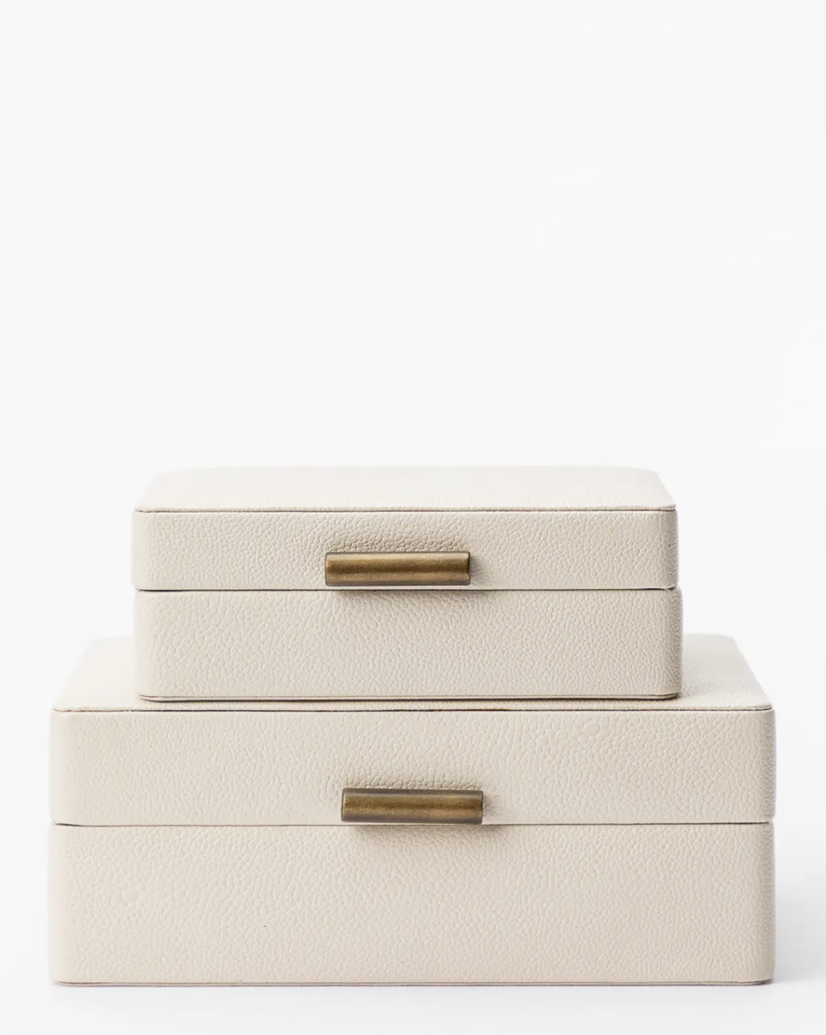 Cream Shagreen Box|Credence Clearance