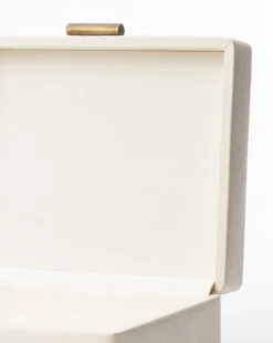 Cream Shagreen Box|Credence Clearance
