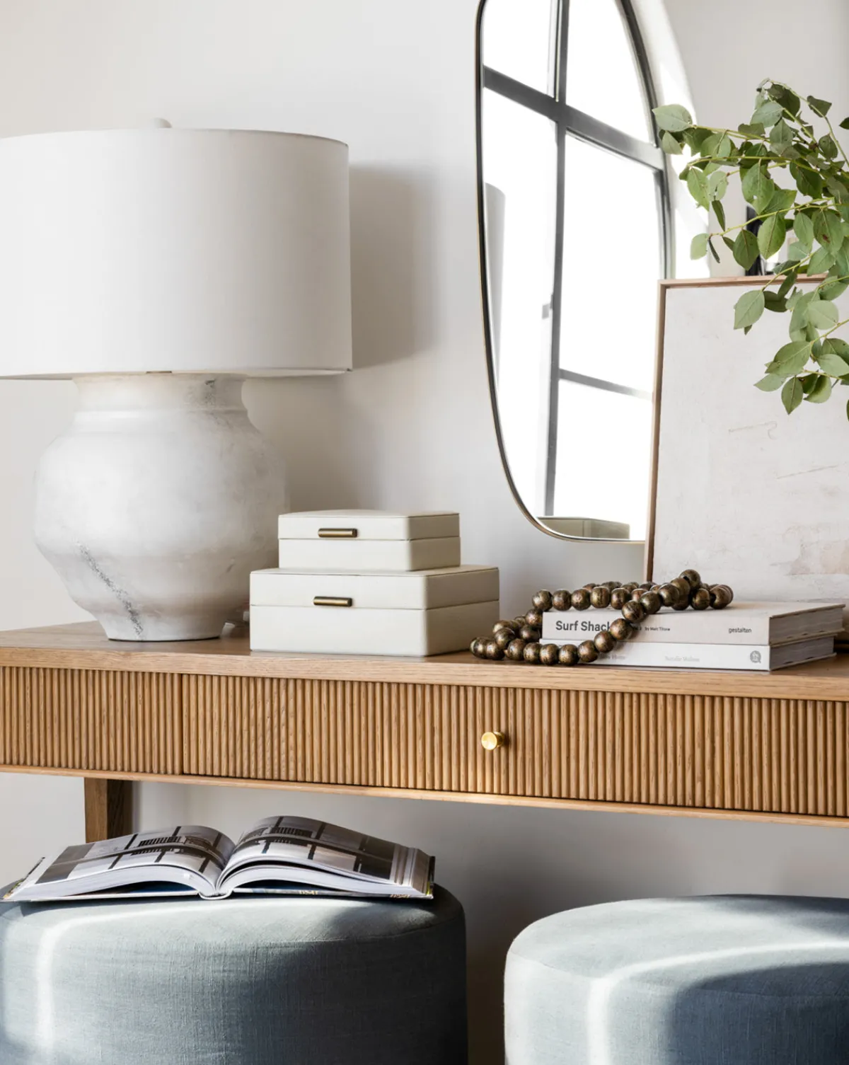 Cream Shagreen Box|Credence Clearance